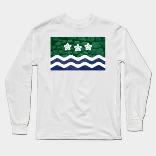 Cumbria Flag - Texture Long Sleeve T-Shirt